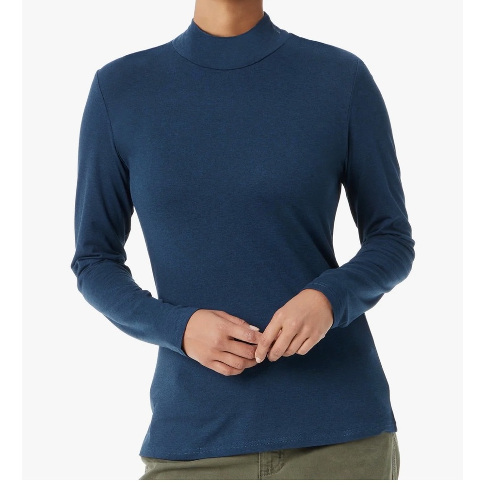 Women's Blue Fit Long Sleeve Top